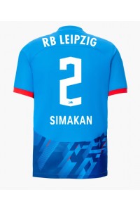 RB Leipzig Mohamed Simakan #2 Jalkapallovaatteet Kolmaspaita 2023-24 Lyhythihainen